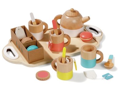 Zoom bild av WOODEN DINNER SET Tea set