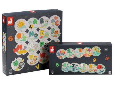 Zoom bild av Alphabet and numbers LIFT-OUT PUZZLE MAXI PACK