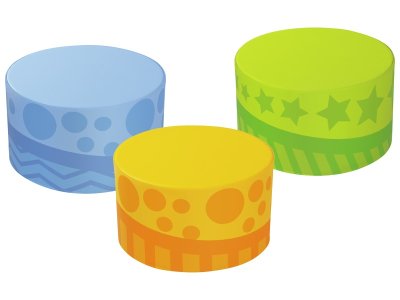 Zoom bild av GRAPHIC DECORATIVE POUFFE MAXI PACK