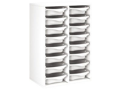 Zoom bild av MELAMINE CABINET H: 102 cm - L: 70.5 cm 16 trays on rails