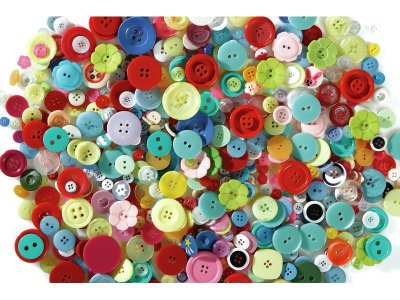 Zoom bild av ASSORTMENT OF BUTTONS IN DIFFERENT SIZES