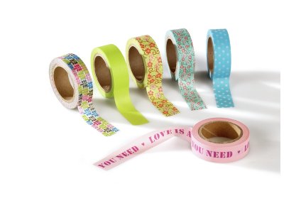 Zoom bild av ADHESIVE PAPER RIBBONS Monochrome spring