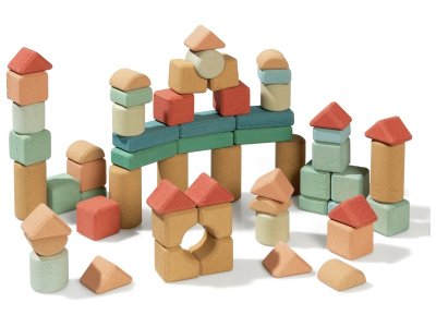 Zoom bild av CORK MULTI-SHAPE BUILDING BLOCKS 60 pieces.
