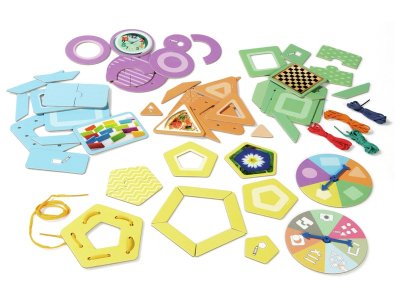 Zoom bild av EDUCATIONAL SET The geometric shapes challenge