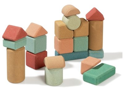 Zoom bild av CORK MULTI-SHAPE BUILDING BLOCKS 20 pieces.