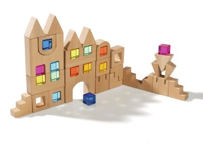 Zoom bild av WOODEN AND TRANSLUCENT BUILDING BLOCKS