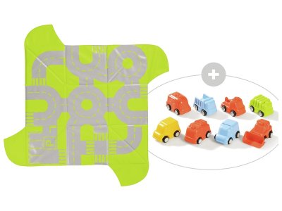 Zoom bild av MAT / STORAGE CHEST Circuit with 8 vehicles