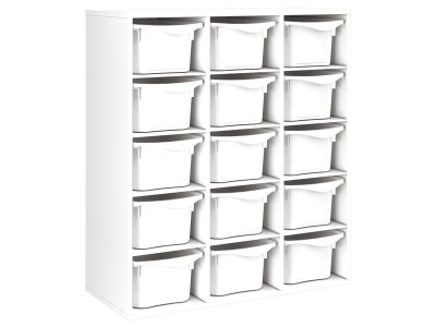 Zoom bild av MELAMINE CABINET H: 118 cm - L: 105 cm 30 trays on rails