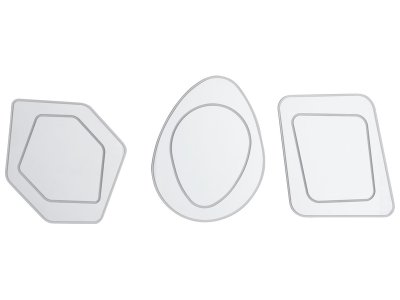 Zoom bild av DECORATIVE MIRRORS Hexagon, oval and rectangle