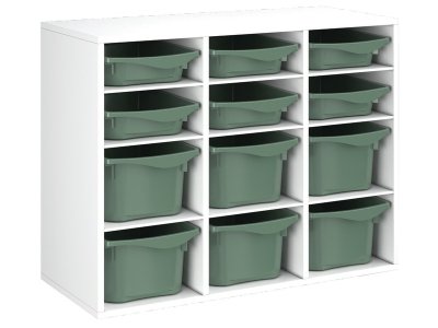 Zoom bild av MELAMINE CABINET H: 81 cm - L: 105 cm 12 trays 9 shelves