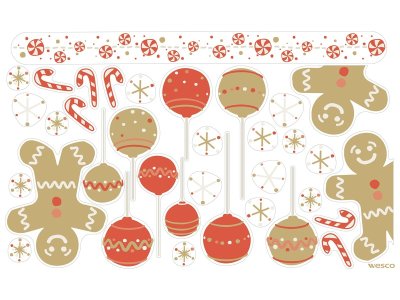 Zoom bild av ELECTROSTATIC DECORATIVE STICKERS Christmas