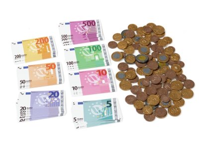 Zoom bild av PACK OF 56 EURO BANKNOTES AND 100 EURO COINS