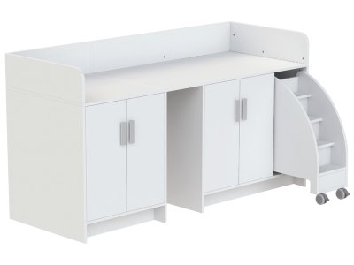 Zoom bild av KAZÉO CHANGING TABLE 206 cm 12 shelves, 4 doors and 1 set of ste