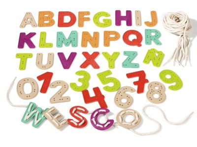 Zoom bild av ECO-DESIGNED LACING NUMBERS AND LETTERS