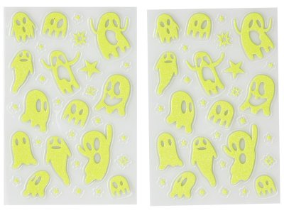 Zoom bild av GLOW-IN-THE-DARK STICKERS Ghosts and stars