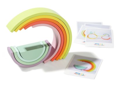 Zoom bild av Rainbow STACKING ARCHES 9 pieces
