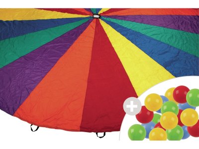 Zoom bild av 20 HANDLE PARACHUTE KIT AND 25 BALLS