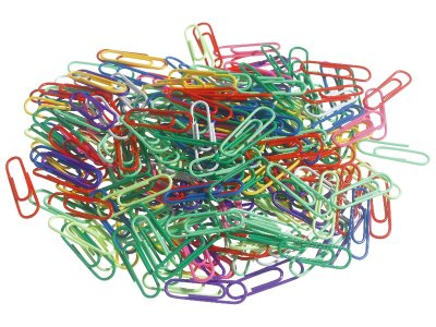 Zoom bild av 200 COLOURED PAPER CLIPS