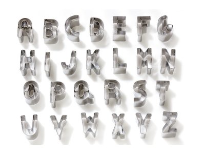 Zoom bild av STAINLESS STEEL CUTTERS Alphabet