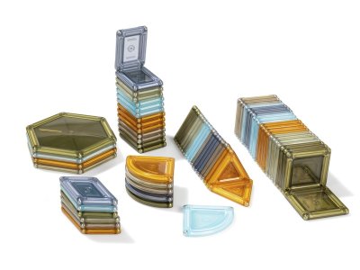 Zoom bild av Solid Power clix MAGNETIC CONSTRUCTION SET natural 70 pieces.