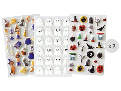 Zoom bild av MAXI PACK 3D Halloween STICKERS
