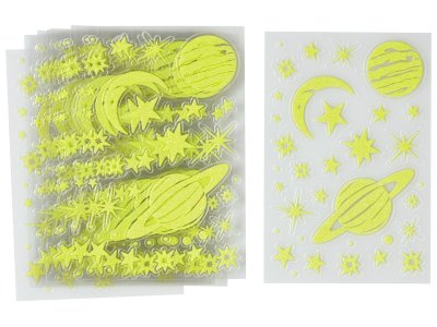 Zoom bild av GLOW-IN-THE-DARK STICKERS Universe