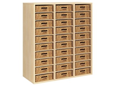 Zoom bild av MELAMINE CABINET H: 118 cm - L: 105 cm 30 baskets 27 shelves