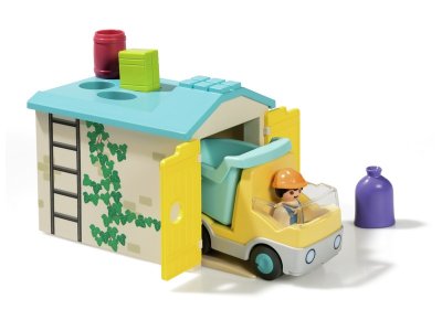 Zoom bild av PLAYMOBIL JUNIOR CONSTRUCTION TRUCK WITH GARAGE