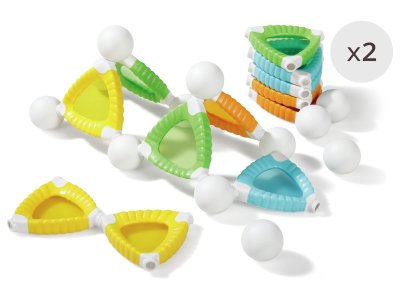 Zoom bild av Grippies Windows MAGNETIC CONSTRUCTION SET 48 parts.