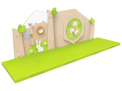 Zoom bild av Babi Up WALL-MOUNTED ACTIVITY AREA Countryside + mat