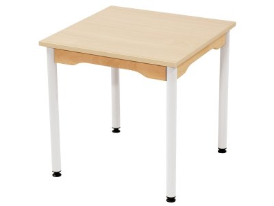 Zoom bild av MELAMINE TABLE TOP WITH METAL LEGS 60x60 Size 6