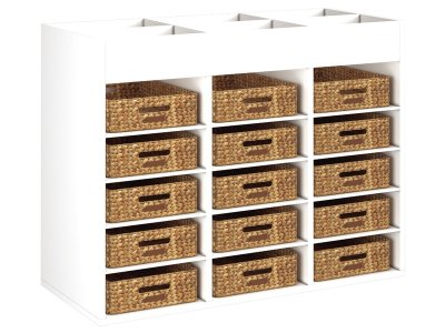 Zoom bild av MELAMINE COATED UNIT H: 81 cm - W: 105 cm 15 baskets 12 shelves