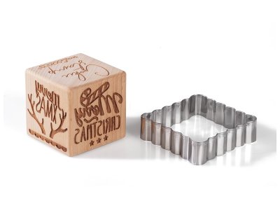Zoom bild av Christmas BISCUIT STAMP AND CUTTER