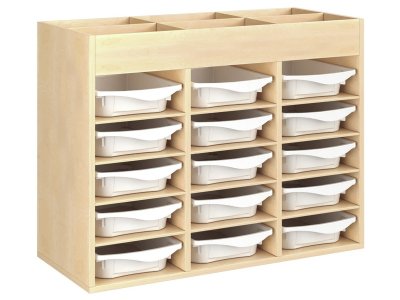 Zoom bild av MELAMINE CABINET H: 81 cm - L: 105 cm 15 trays 12 shelves