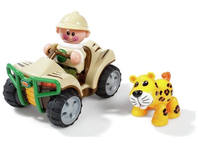 Zoom bild av MY FIRST FRIENDS The quad bike and the leopard