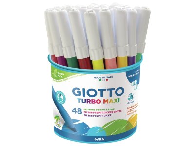 Zoom bild av BROAD TIP FELT PENS Turbo Maxi Set of 48