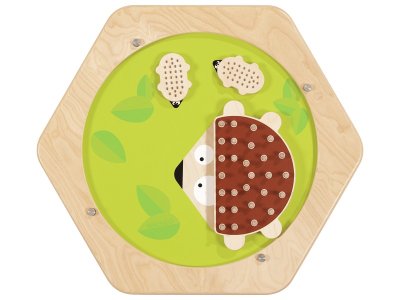 Zoom bild av HEXAGON ACTIVITY PANEL Hedgehog family