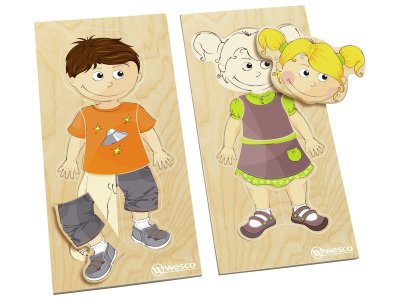 Zoom bild av GIRL AND BOY PUZZLE