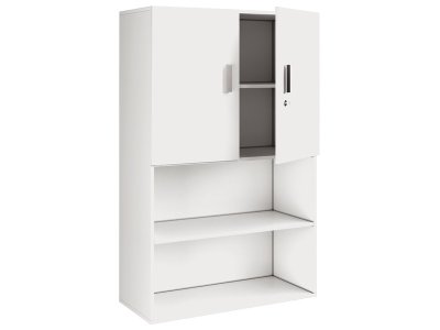 Zoom bild av MELAMINE COATED CABINET H: 162 cm - L: 105 cm 2 top doors, 3 she