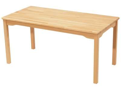 Zoom bild av SOLID BEECH TABLE WOODEN LEGS 120x60 cm rectangle T4
