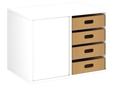 Zoom bild av MELAMINE COATED UNIT H: 51 cm - W: 70.5 cm 8 cardboard containe