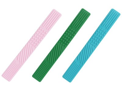 Zoom bild av TEXTURED FLAT SPOONS Green/Blue/Pink