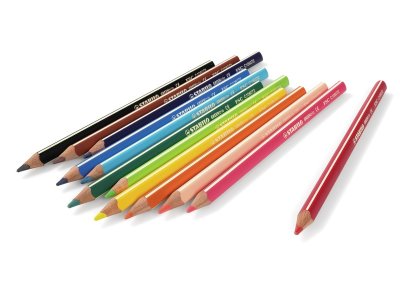 Zoom bild av GreenTrio MAXI COLOURED PENCILS
