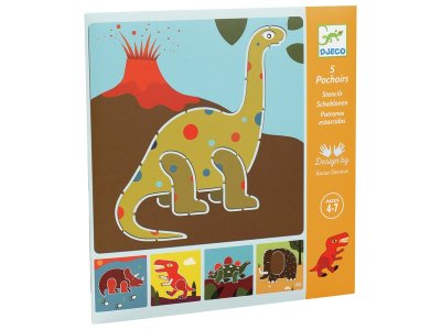 Zoom bild av CONTOUR STENCILS Dinosaurs