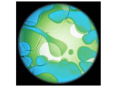 Zoom bild av MATHMOS PROJECTOR DISCS BLUE/GREEN LIQUID