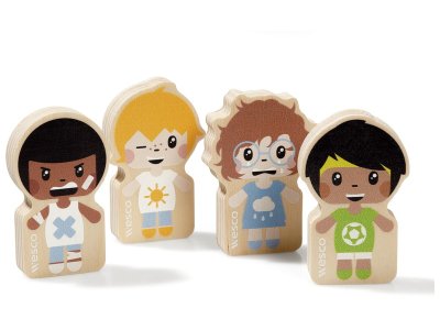 Zoom bild av EMOTEAM WOODEN FIGURINES Set 2