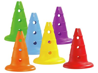 Zoom bild av CONES MAXI PACK PERFORATED CONES H: 32 cm
