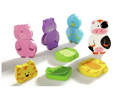 Zoom bild av INTERCHANGEABLE MAGNETIC PUZZLES Farm animals