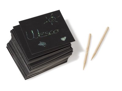 Zoom bild av SMALL SCRATCH ART CARDS Silver hologram