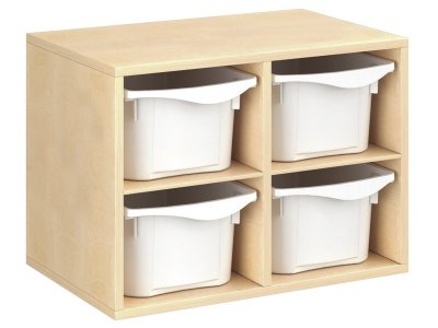 Zoom bild av MELAMINE COATED CABINET H: 51 cm - L: 70.5 cm 4 trays 2 shelves